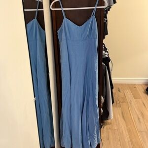 Abercrombie & Fitch blue maxi dress with pockets